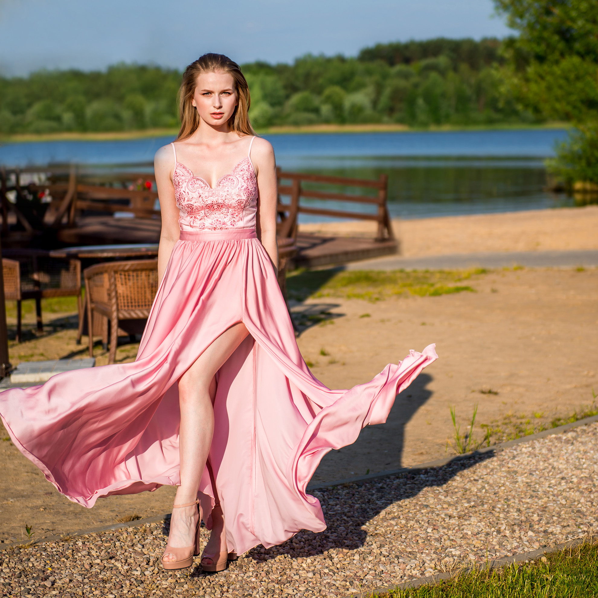 Платье Бриз (розовое)